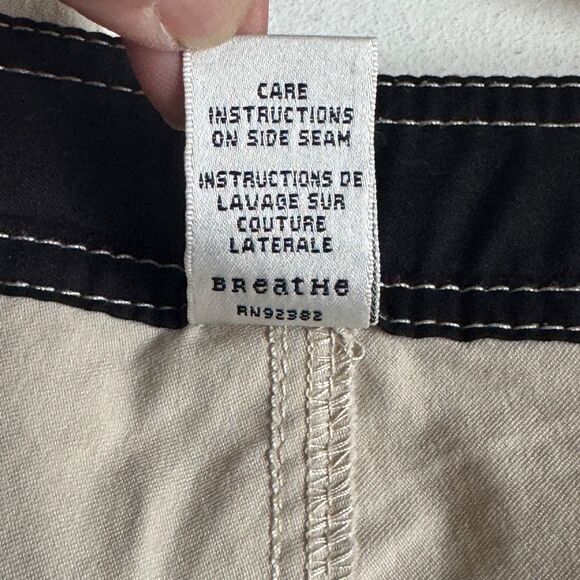 Prana Lot of 2 Women's Cargo Style Pants Black & Tan Size Medium Short - Picture 13 of 15